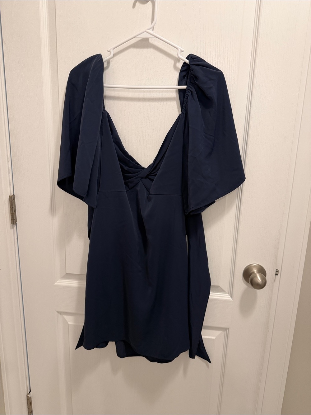 Abercrombie Flutter Sleeve Navy Short dress